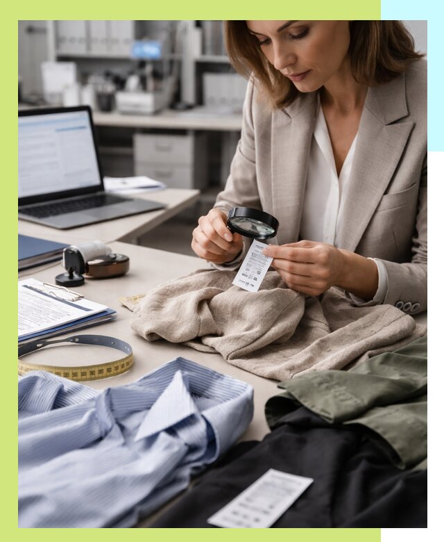 Сертификация одежды и текстиля в Кохме, быстрая экспертиза