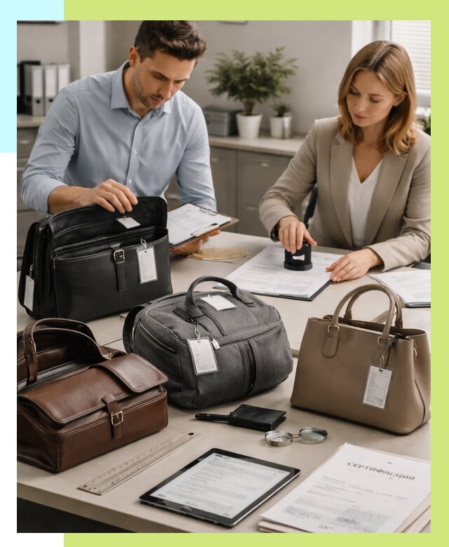 Сертификация сумок в Кохме от 7791 руб. | Алешин-Кхм