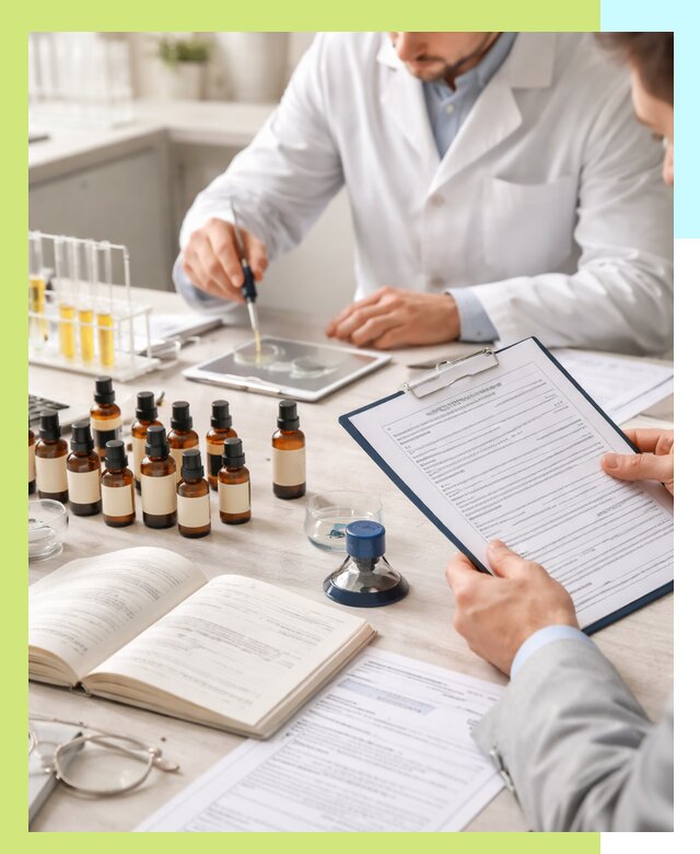 Сертификация эфирных масел и документация качества в Кохме