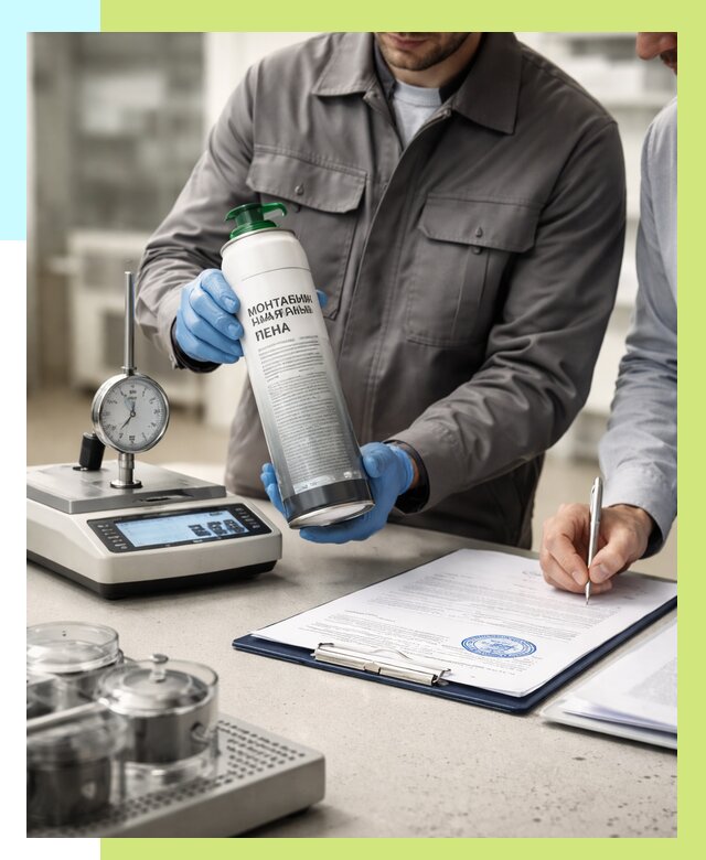 Сертификация монтажной пены в Кохме от 15582 р. | Алешин-Кхм