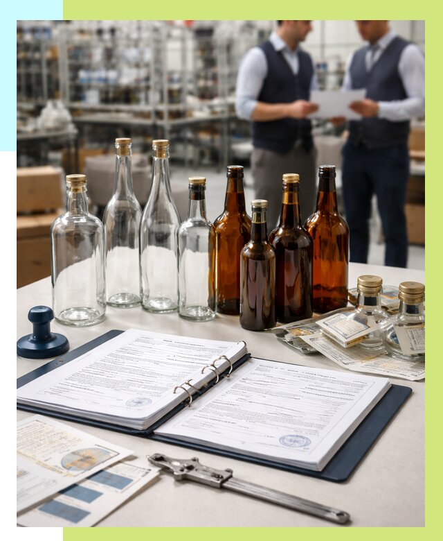 Сертификация стеклянных бутылок в Кохме от 25970 р. | Алешин-Кхм