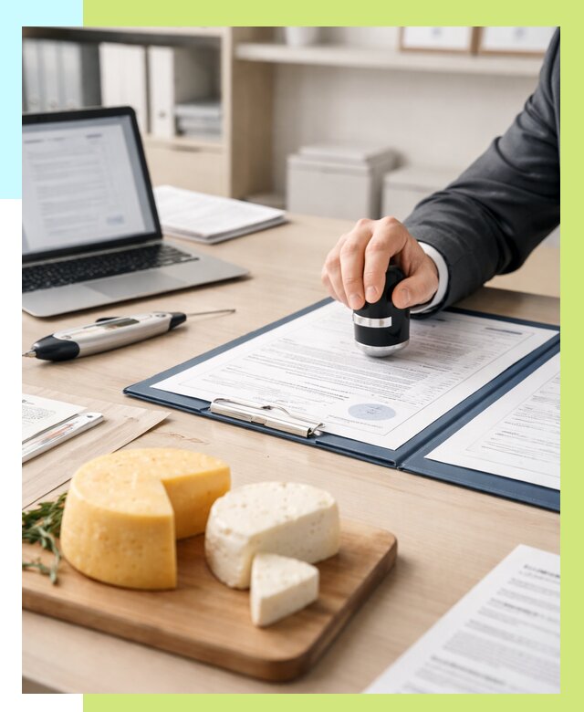 Сертификация сыров в Кохме от 15582 р | Сертификат на сыр Алешин-Кхм