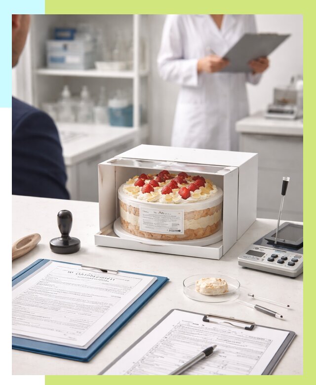 Сертификация тортов в Кохме от 9349 р. заказать | Алешин-Кхм