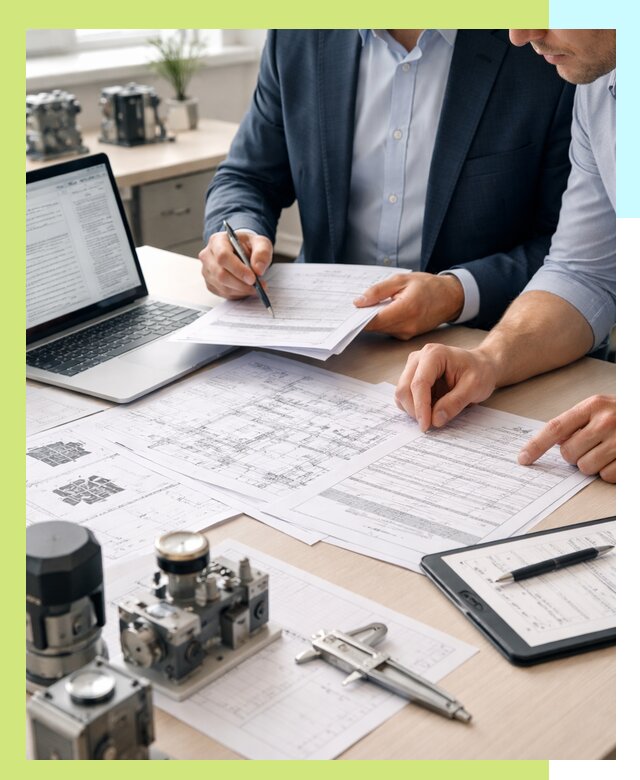 Разработка технических условий на продукцию и оборудование в Кохме