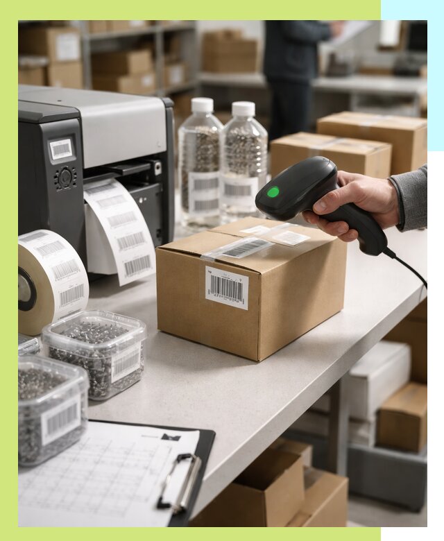 Штрихкодирование продукции и маркировка для продажи в Кохме
