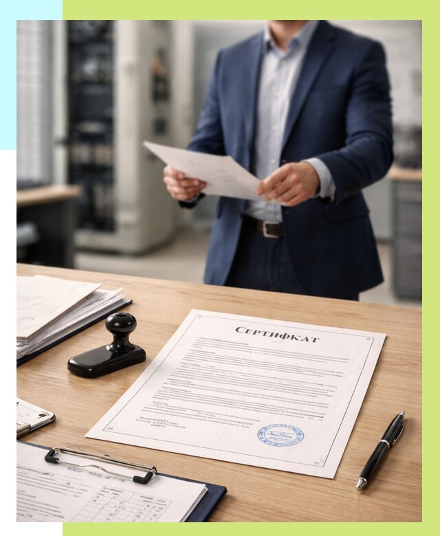 Сертификат на оборудование в Кохме от 15582 р. | Алешин-Кхм