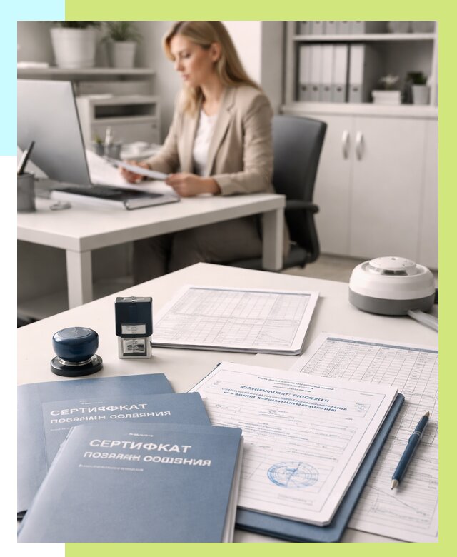 Сертификаты пожарной безопасности в Кохме от 15582 р. | Алешин-Кхм