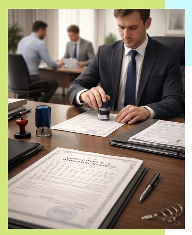 Оформление свидетельства о государственной регистрации в Кохме