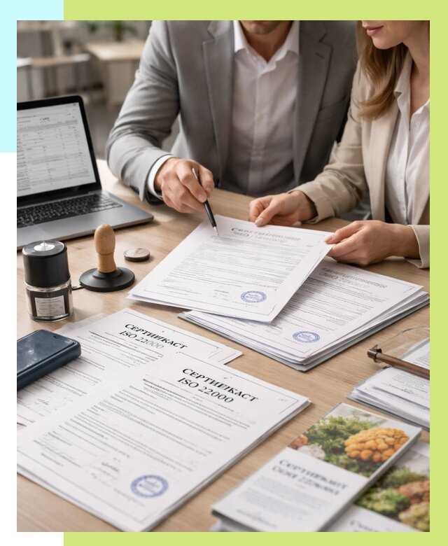 Сертификат ISO 22000 в Кохме от 41552 р. под ключ | Алешин-Кхм