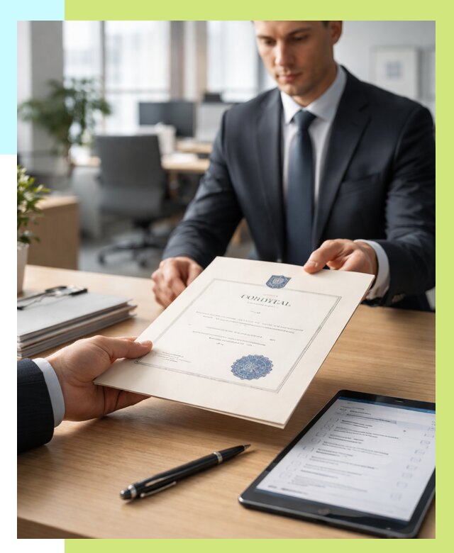 Сертификат ISO 30301 в Кохме от 36358 р. | Алешин-Кхм - под ключ