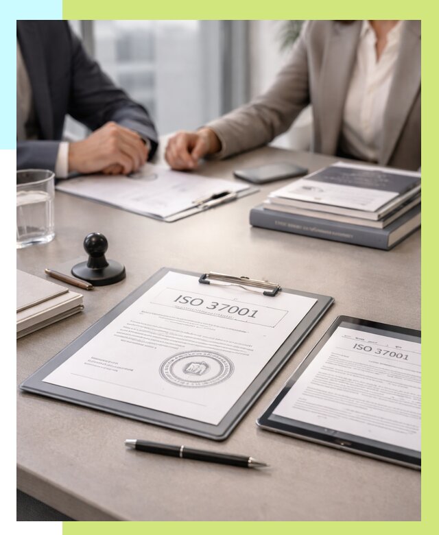 Сертификат ISO 37001 в Кохме оформить от 124656 р. Алешин-Кхм